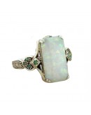 Vintage Geometric Ring Opal Jewelry Gifts