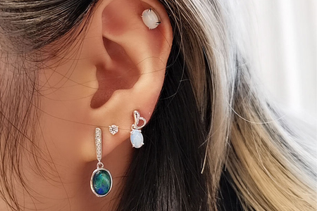 opal earring